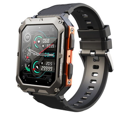 Smartwatch Męski Rubicon RNCF27 BLACK/ORANGE – zdjęcie 2