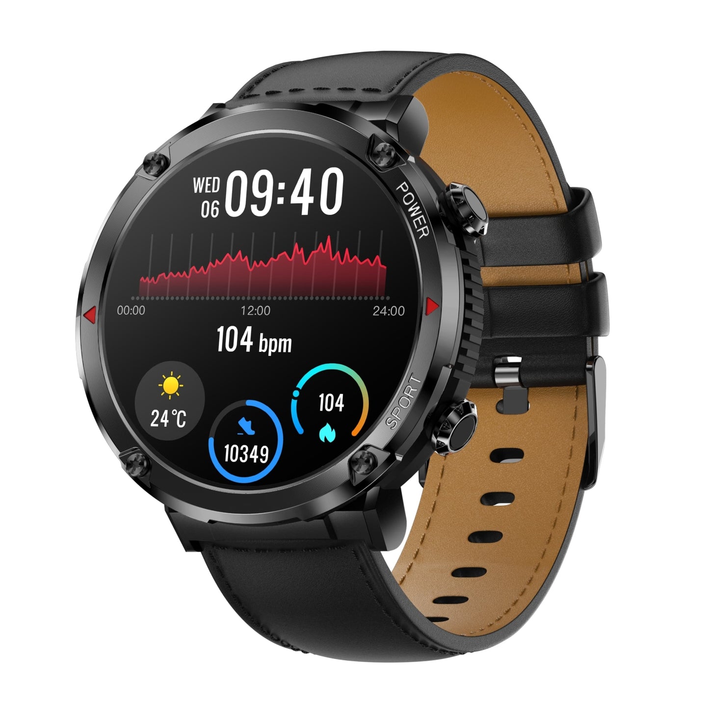 Smartwatch Gravity GT21-3 + Czarny Pasek Silikonowy – zdjęcie 2