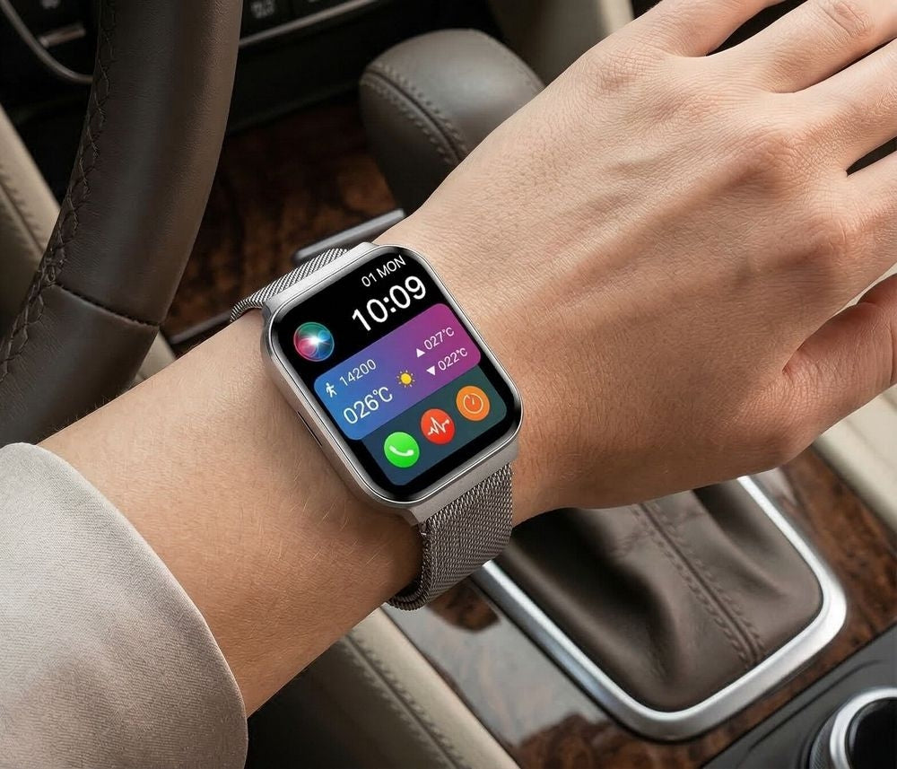 Smartwatch Gravity Srebrny Pasek + Bransoleta GT44-4 – zdjęcie 2