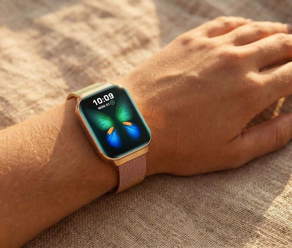 Smartwatch Gravity Różowe Złoto Pasek + Bransoleta GT44-2 – zdjęcie 2