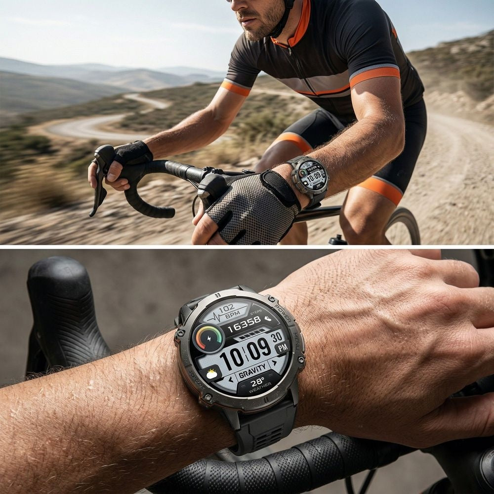 Smartwatch Gravity Czarny Pasek + Bransoleta GT42-1 – zdjęcie 2