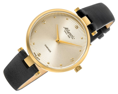 Zegarek Damski Atlantic Royal Diamonds 29044.45.37 + BOX – zdjęcie 2