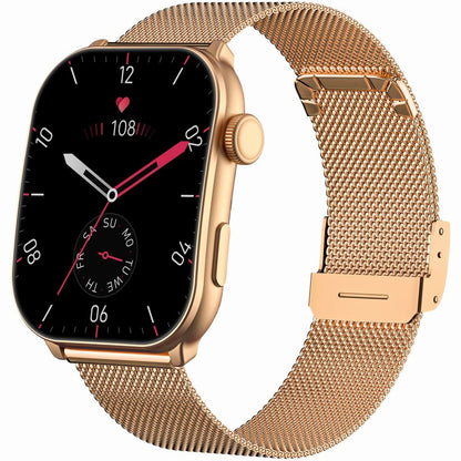 Smartwatch Damski GRAVITY GT28-5 Pasek + Bransoleta Różowe złoto Czarny – zdjęcie 2