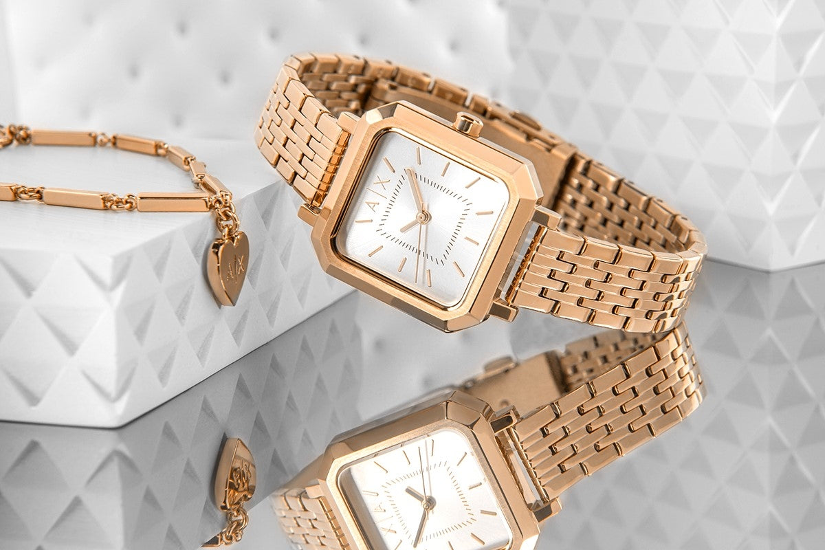 Zegarek Damski + Bransoletka ARMANI EXCHANGE AX7164SET + BOX – zdjęcie 2