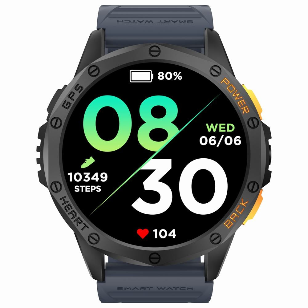 Smartwatch Męski GRAVITY GPS GT24-1 Czarny Pasek Silikonowy + Granatowy – zdjęcie 2