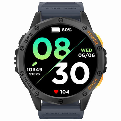 Smartwatch Męski GRAVITY GPS GT24-1 Czarny Pasek Silikonowy + Granatowy – zdjęcie 2
