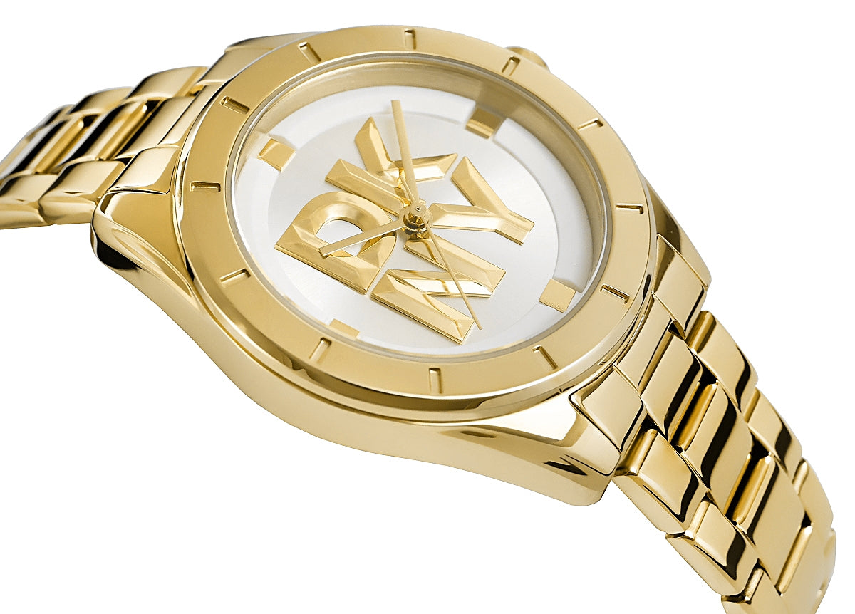 Zegarek Damski DKNY Chambers Midi Gold DK1L016M0065 + BOX – zdjęcie 2