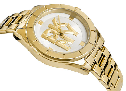 Zegarek Damski DKNY Chambers Midi Gold DK1L016M0065 + BOX – zdjęcie 2