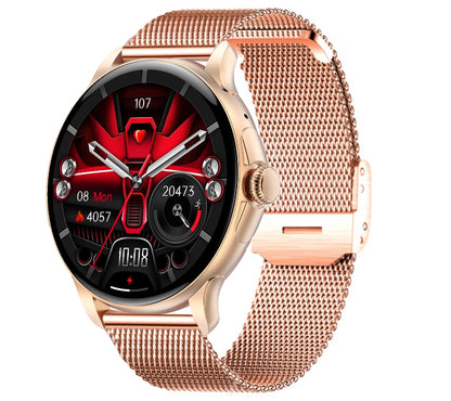Smartwatch Damski Rubicon RNCF35 ROSE GOLD Bransoleta + Pasek Pink – zdjęcie 2