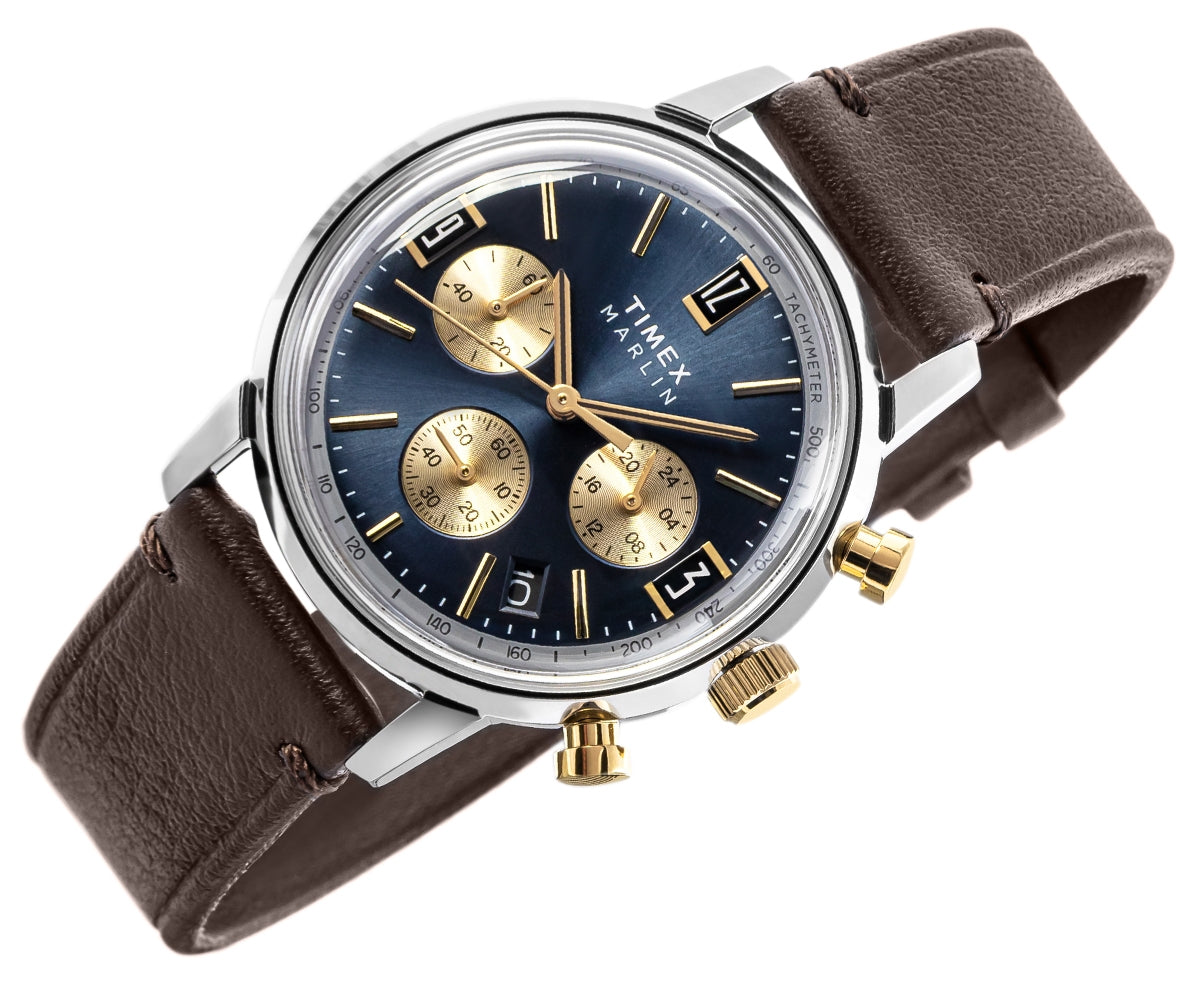 Zegarek Męski TIMEX Marlin® Chronograph Tachymeter TW2W60400 + BOX – zdjęcie 2