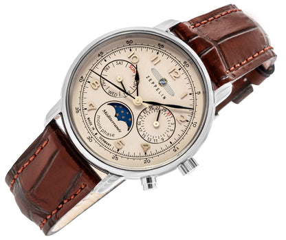 Zegarek Damski ZEPPELIN LZ121 Mediterranee Moonphase 9637-5 + BOX – zdjęcie 2