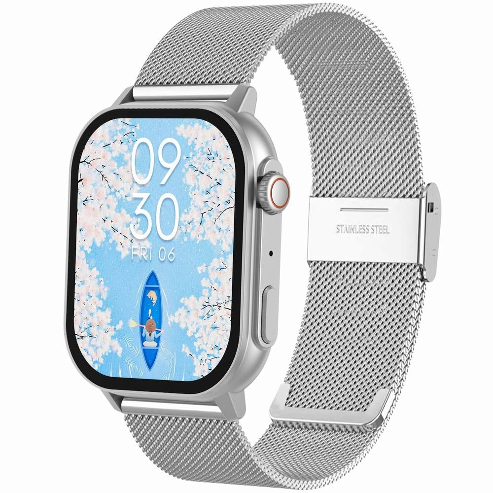 Smartwatch Gravity GT15-8 Szary Pasek Silikonowy + Srebrna Bransoleta – zdjęcie 2