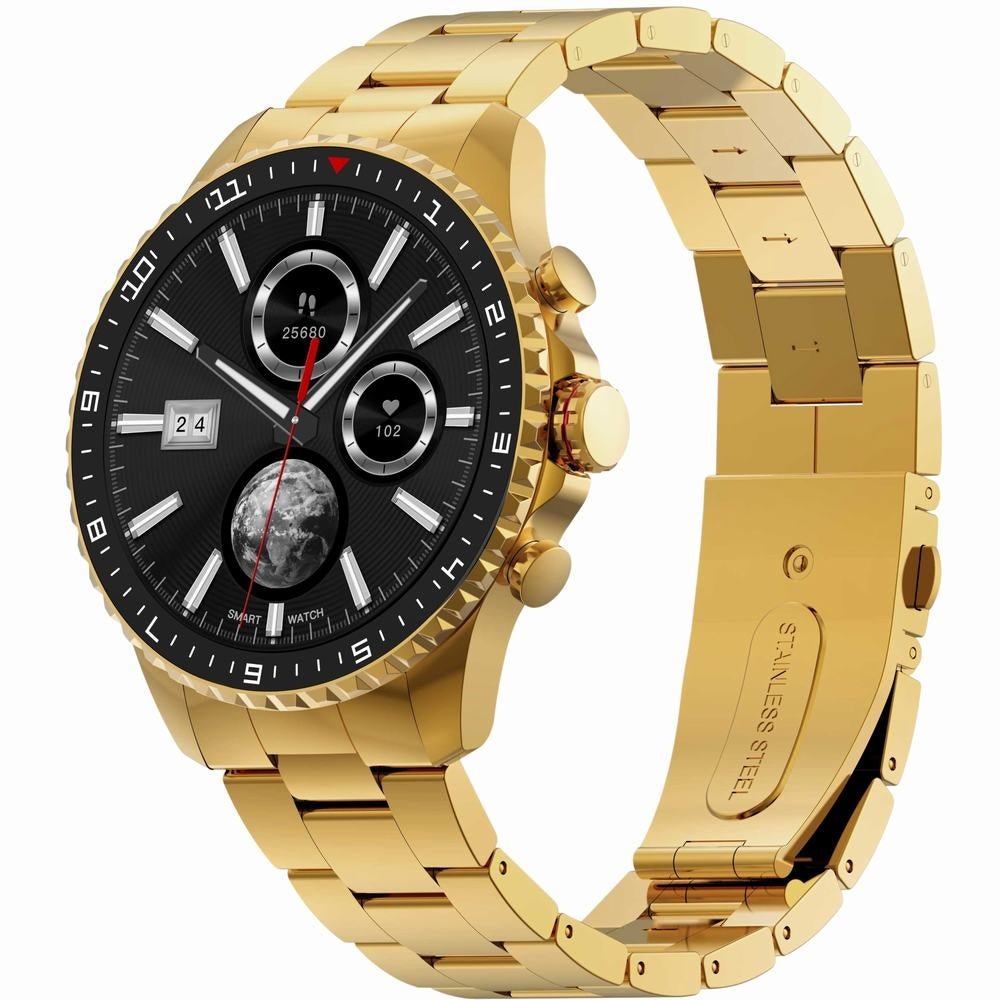 Smartwatch Męski GRAVITY GT16-1 Gold / Złota Bransoleta – zdjęcie 3