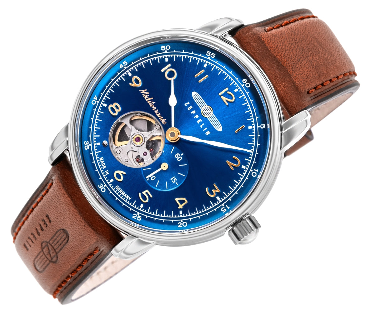 Zegarek Męski ZEPPELIN Méditerranée Open Heart Automatic 9666-3 + BOX – zdjęcie 2