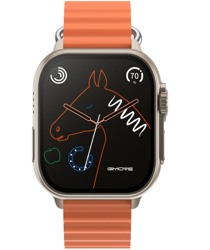 Smartwatch Męski RUBICON RNCF17 Tytan/Orange SMARUB269 – zdjęcie 2