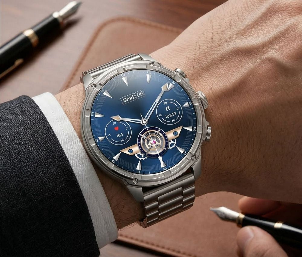 Smartwatch Gravity Srebrny Pasek + Bransoleta GT41-3 – zdjęcie 2