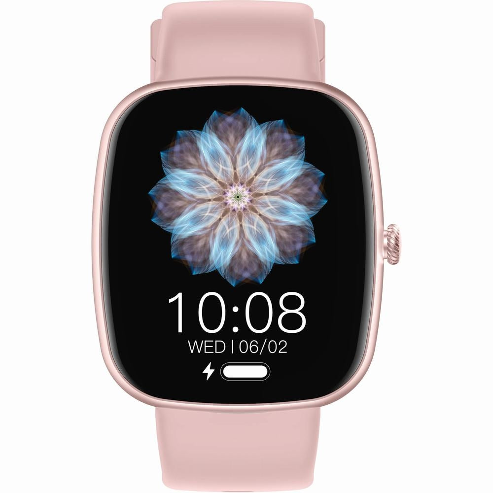 Smartwatch Damski GRAVITY GT18-1 Różowy Pasek Silikonowy + Czarny Pasek – zdjęcie 2