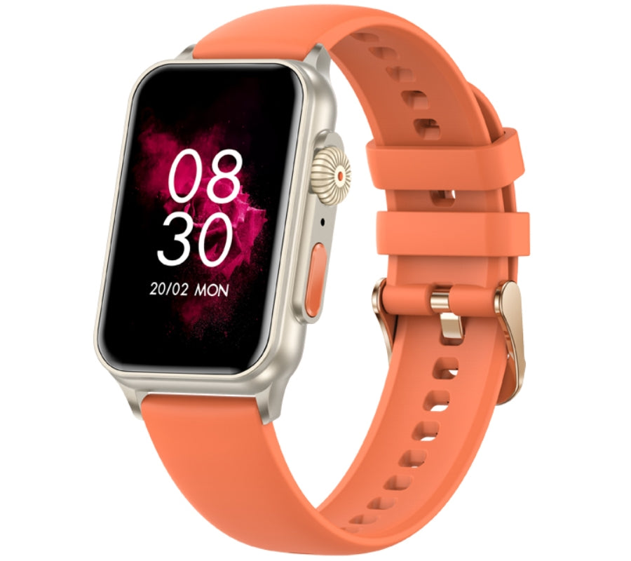 Smartwatch Damski RUBICON RNCF06 Tytan/Orange SMARUB221 – zdjęcie 2