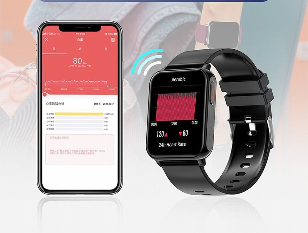 Smartwatch Gravity Czarny 2 Paski GT17-7 – zdjęcie 3