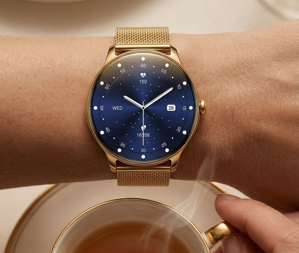 Smartwatch Gravity Złoty Pasek + Bransoleta GT31-2 – zdjęcie 2