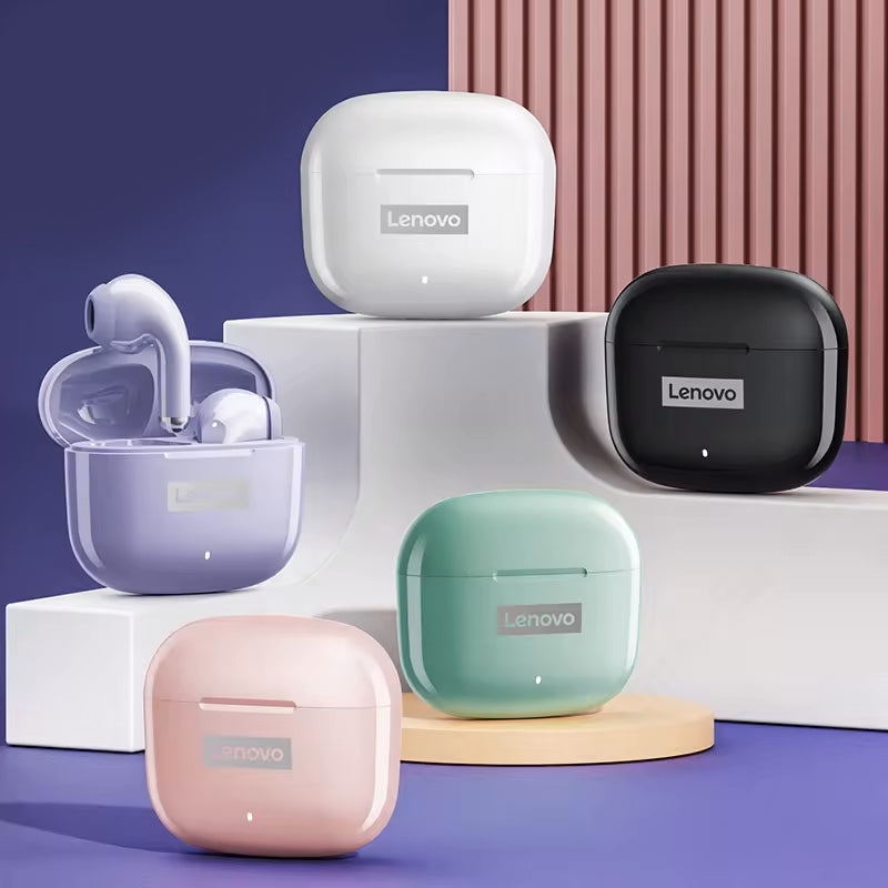 Słuchawki bezprzewodowe douszne LENOVO Thinkplus LivePods LP40 PRO Różowe – zdjęcie 6