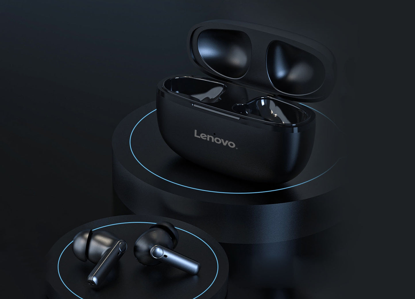 Słuchawki bezprzewodowe douszne LENOVO HT05 Czarne – zdjęcie 7