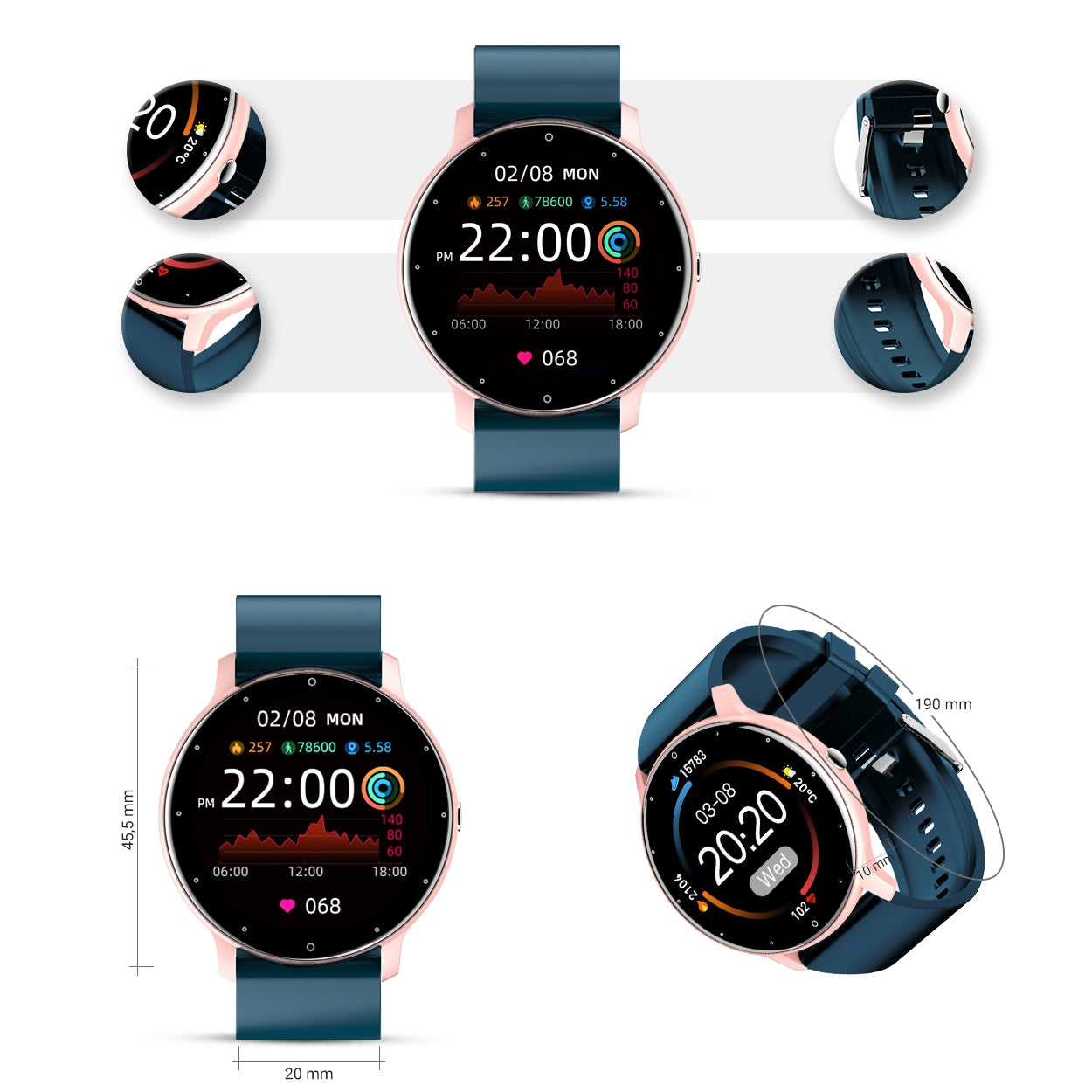Smartwatch Damski Gravity GT1-4 – zdjęcie 7