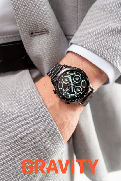 Smartwatch Gravity Czarny Bransoleta i Pasek GT10-1 – zdjęcie 3