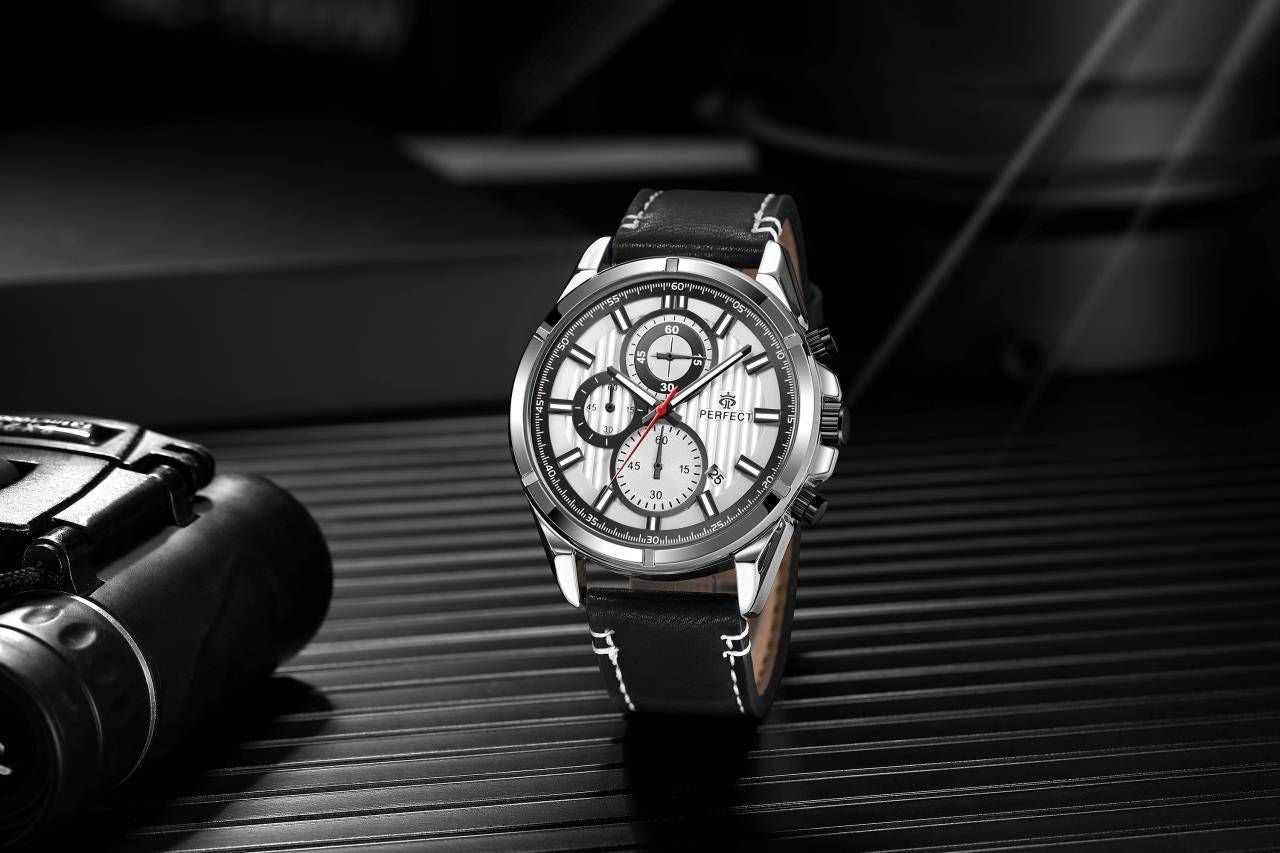 Zegarek Męski Perfect Chronograf CH03L-02 + Box – zdjęcie 3