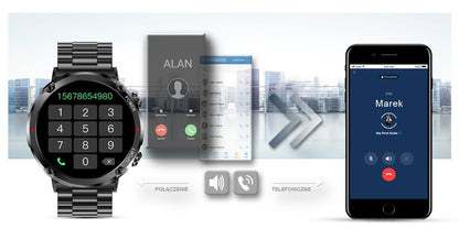 Smartwatch Gravity GT21-1+ Czarny Pasek Silikonowy – zdjęcie 11