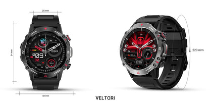 Smartwatch VELTORI VT110-1 Czarny Pasek Silikonowy – zdjęcie 7