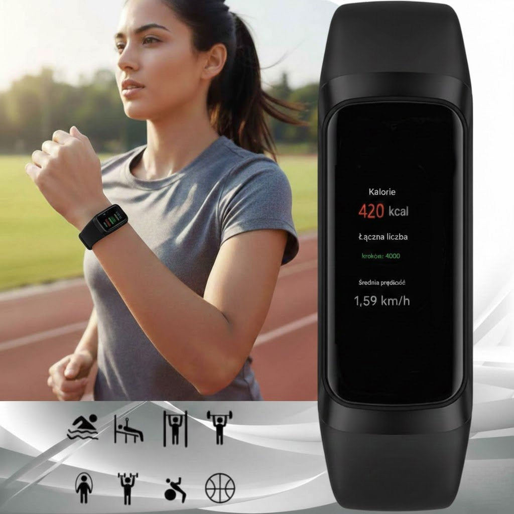 Smartband Gravity Czarny GT40-1 – zdjęcie 9