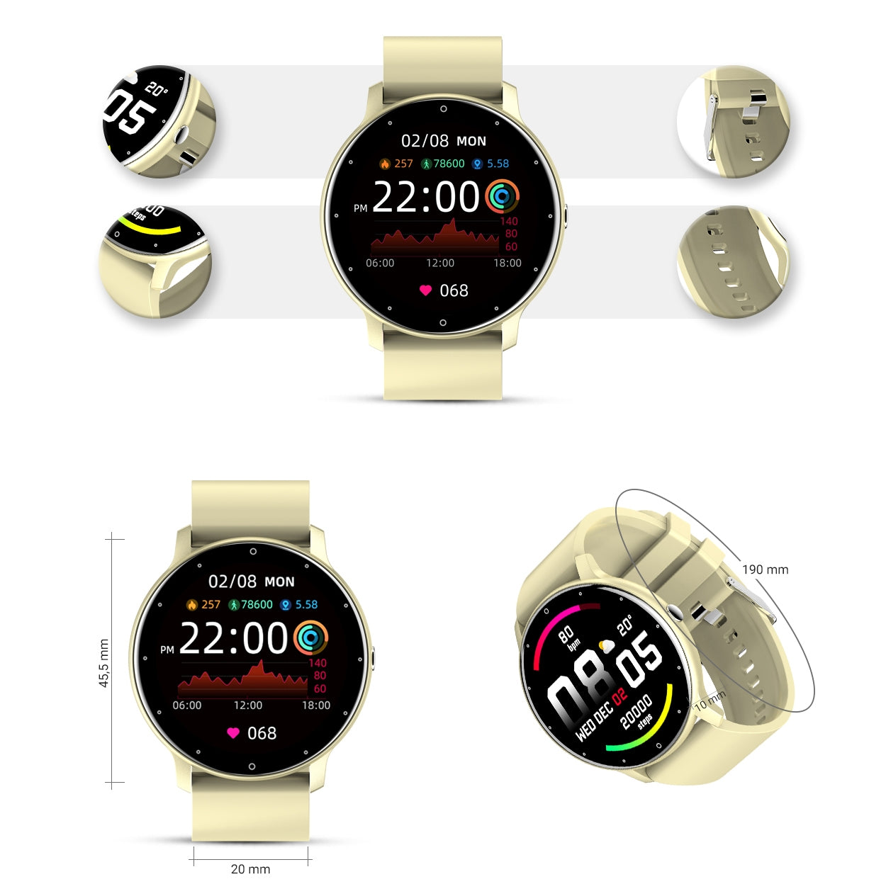 Smartwatch Damski Gravity GT1-6 – zdjęcie 7