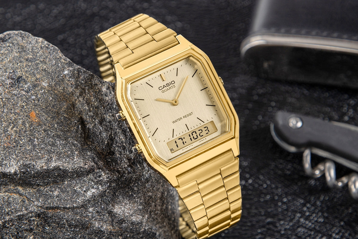 Zegarek Męski CASIO VINTAGE AQ-230GA-9DMQYES + BOX – zdjęcie 5