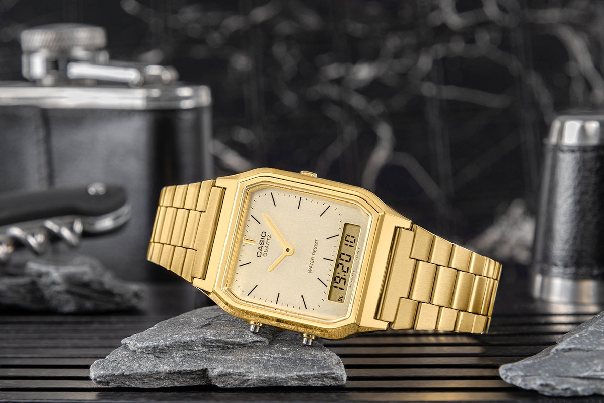 Zegarek Męski CASIO VINTAGE AQ-230GA-9DMQYES + BOX – zdjęcie 6