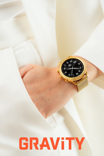 Smartwatch Gravity Złoty Pasek i Bransoleta GT5-3 – zdjęcie 4