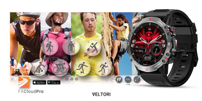Smartwatch VELTORI VT110-1 Czarny Pasek Silikonowy – zdjęcie 12