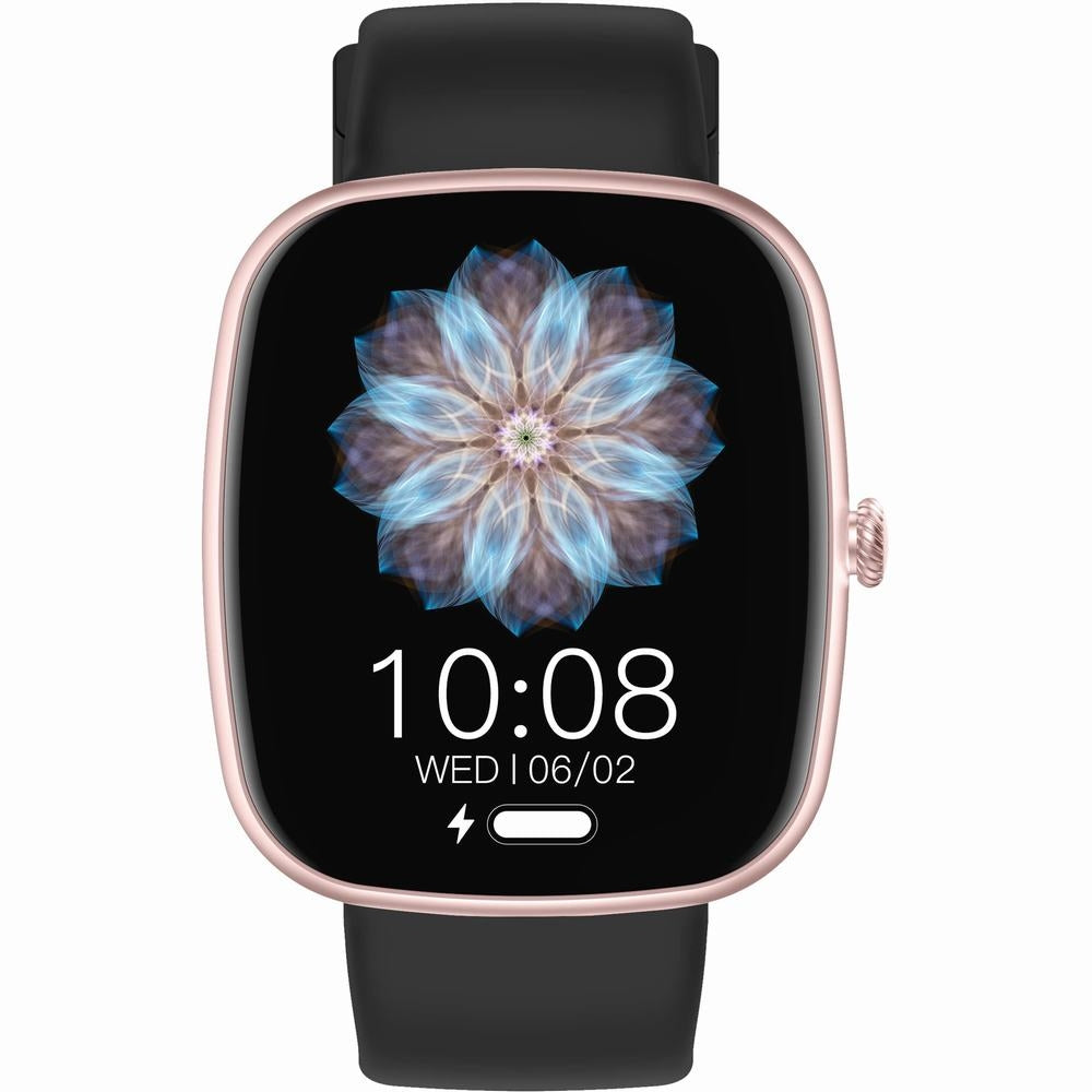 Smartwatch Damski GRAVITY GT18-1 Różowy Pasek Silikonowy + Czarny Pasek – zdjęcie 3