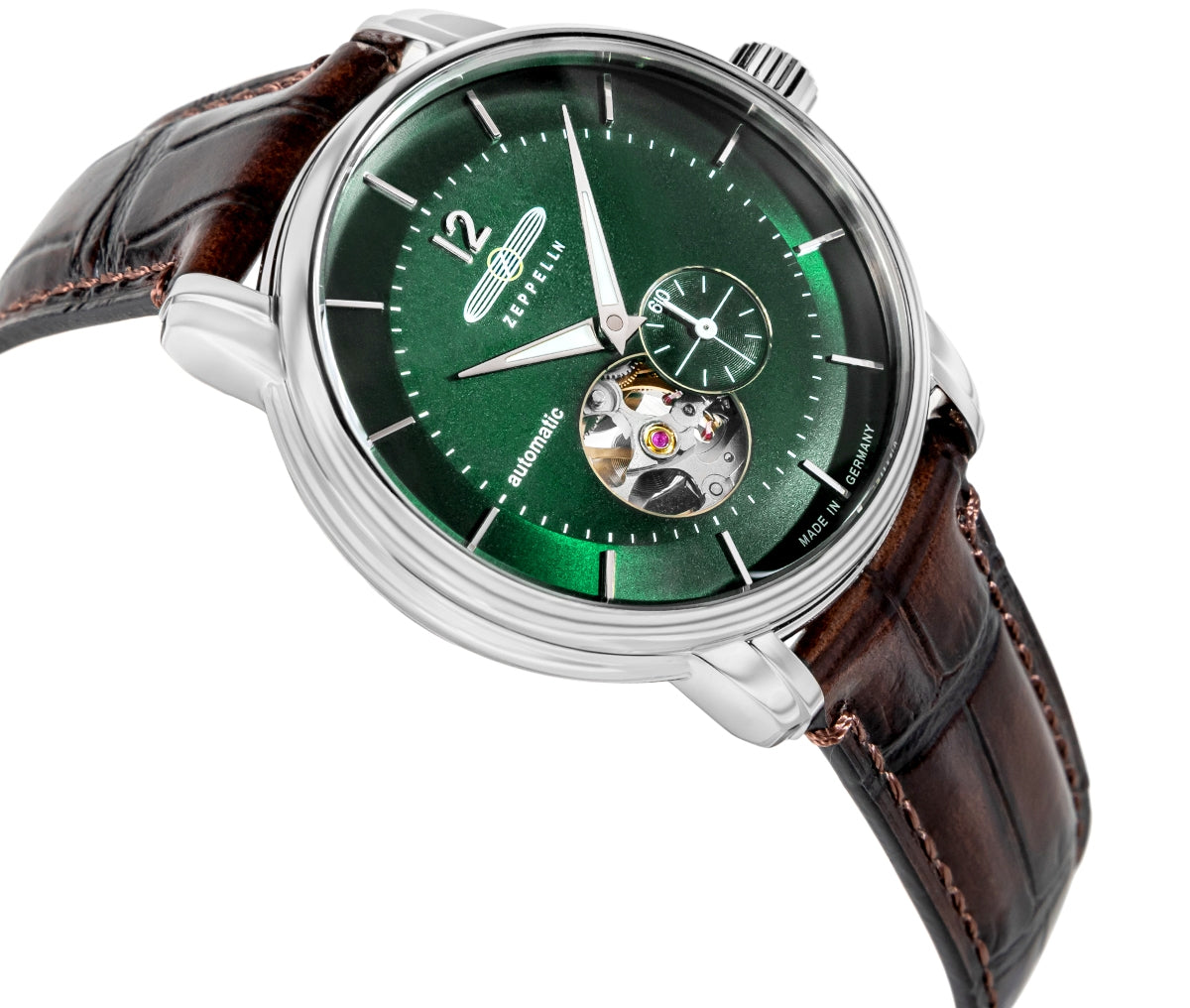 Zegarek Męski ZEPPELIN LZ120 Open Heart Automatic 8166-4 + BOX – zdjęcie 3