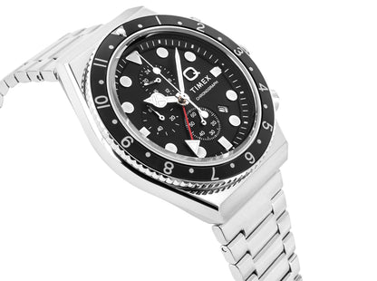 Zegarek Męski TIMEX Q Timex 3-Time Zone Chronograph TW2V69800 + BOX – zdjęcie 3