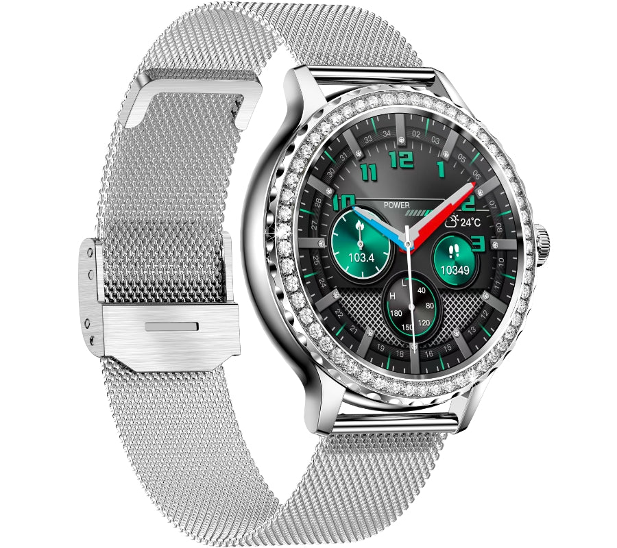 Smartwatch Damski Rubicon RNCF19-1 Silver  Bransoleta + Pasek – zdjęcie 3
