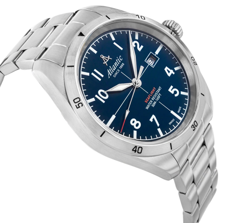 Zegarek Męski Atlantic Seaflight 70356.41.55 + BOX – zdjęcie 3