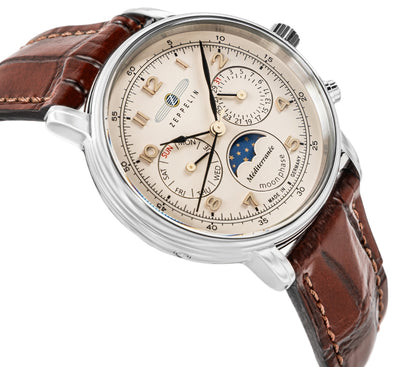 Zegarek Damski ZEPPELIN LZ121 Mediterranee Moonphase 9637-5 + BOX – zdjęcie 3