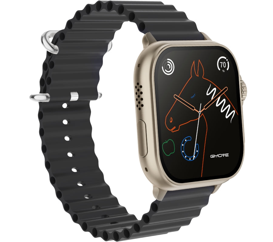 Smartwatch Męski RUBICON RNCF17 Tytan/Black SMARUB268 – zdjęcie 3