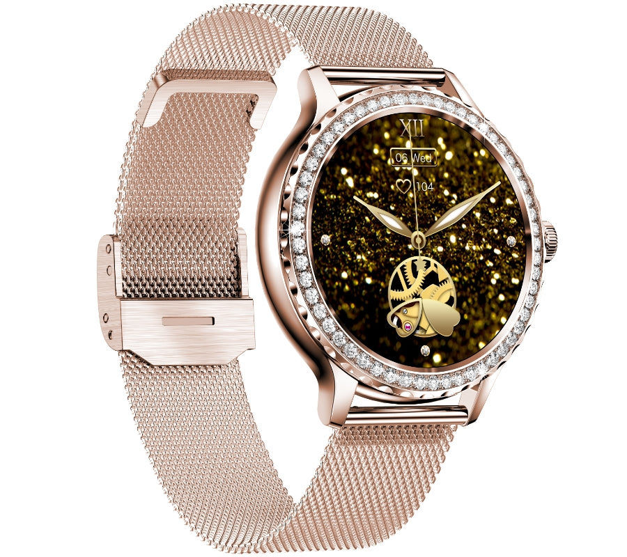 Smartwatch Damski Rubicon RNCF19-1 Różowe Złoto  Bransoleta + Pasek – zdjęcie 3