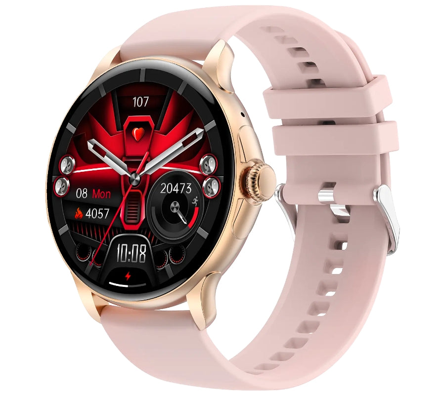 Smartwatch Damski Rubicon RNCF35 ROSE GOLD Bransoleta + Pasek Pink – zdjęcie 3