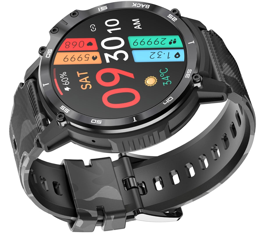 Smartwatch Męski RUBICON RNCF08 Black/Moro SMARUB232 – zdjęcie 3