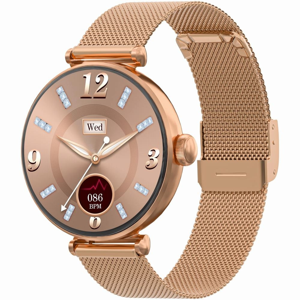 Smartwatch Gravity Różowe Złoto Biały 2 Paski GT26-2 – zdjęcie 3