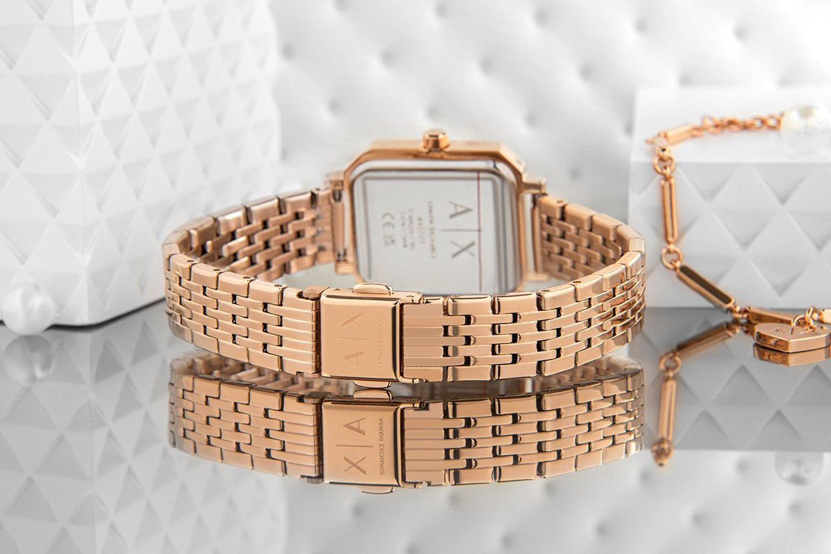 Zegarek Damski + Bransoletka ARMANI EXCHANGE AX7164SET + BOX – zdjęcie 3