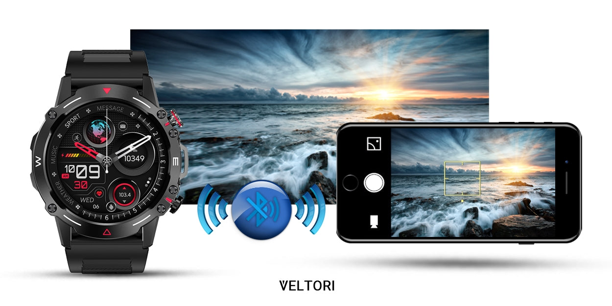 Smartwatch VELTORI VT110-1 Czarny Pasek Silikonowy – zdjęcie 14